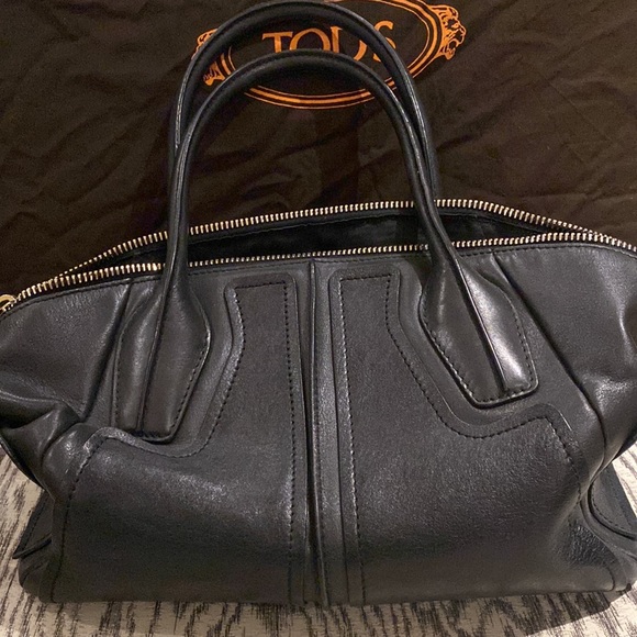 Tod’s DD bag toppe convertible satchel/crossbody purse in black leather - Picture 7 of 10